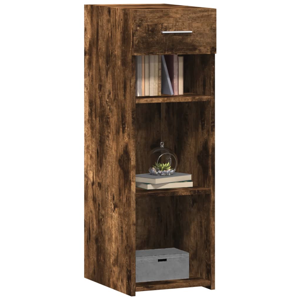 Buffet chêne fumé 30x42,5x93 cm bois d'ingénierie - XIOS