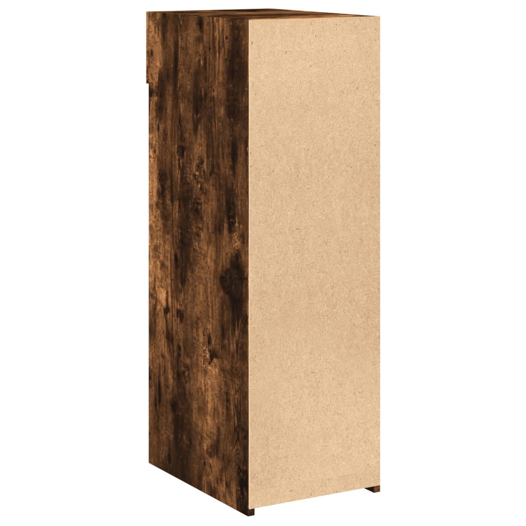 Buffet chêne fumé 30x42,5x93 cm bois d'ingénierie - XIOS