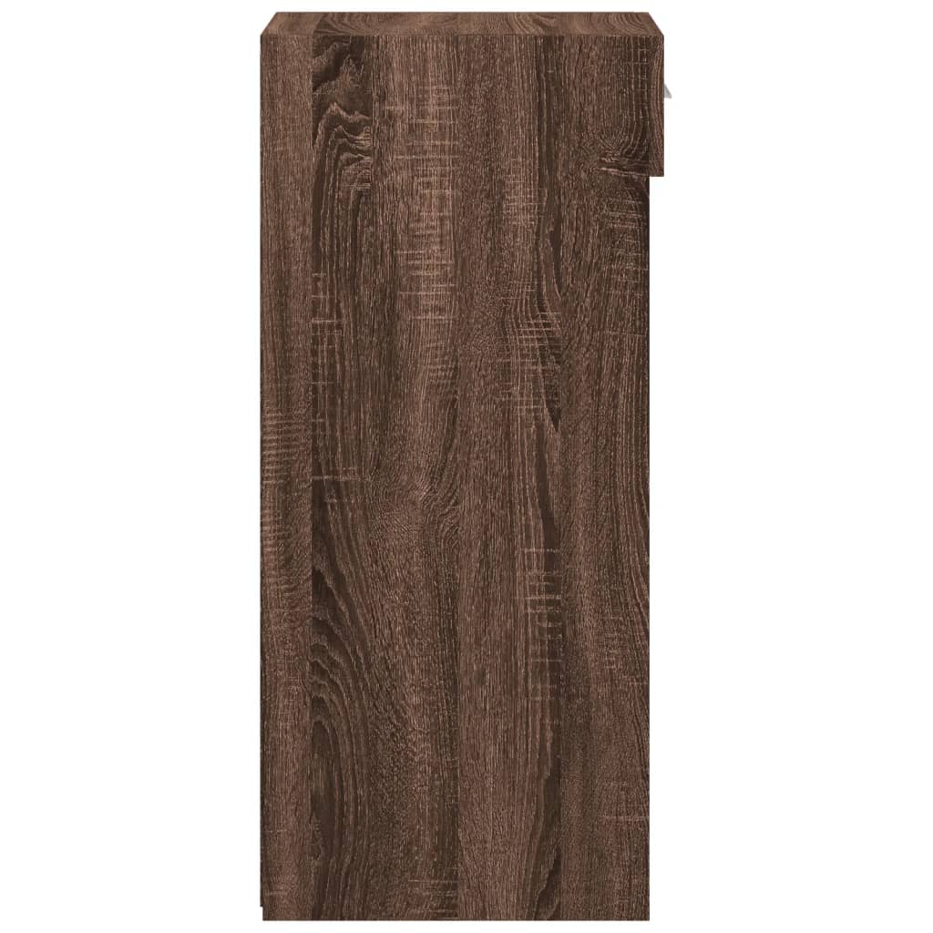 Buffet chêne marron 30x42,5x93 cm bois d'ingénierie - XIOS