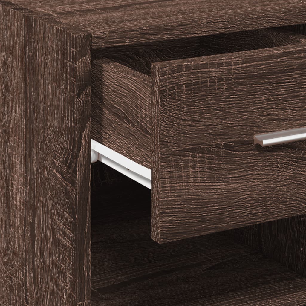 Buffet chêne marron 30x42,5x93 cm bois d'ingénierie - XIOS