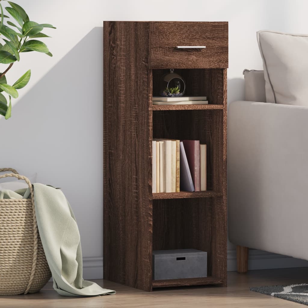 Buffet chêne marron 30x42,5x93 cm bois d'ingénierie - XIOS