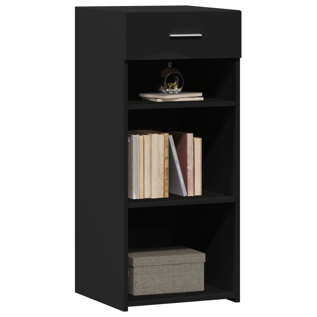 Buffet noir 40x42,5x93 cm bois d'ingénierie - XIOS