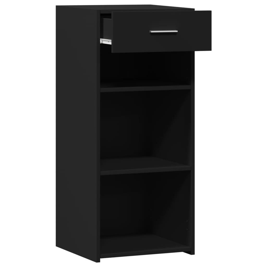 Buffet noir 40x42,5x93 cm bois d'ingénierie - XIOS