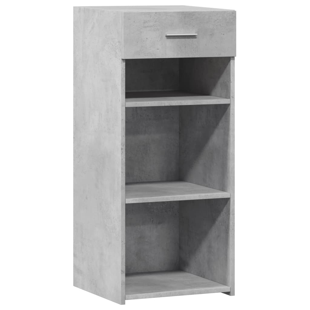 Buffet gris béton 40x42,5x93 cm bois d'ingénierie - XIOS