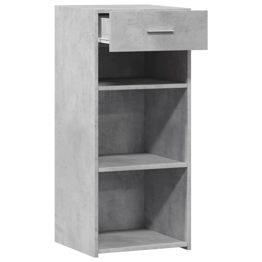 Buffet gris béton 40x42,5x93 cm bois d'ingénierie - XIOS