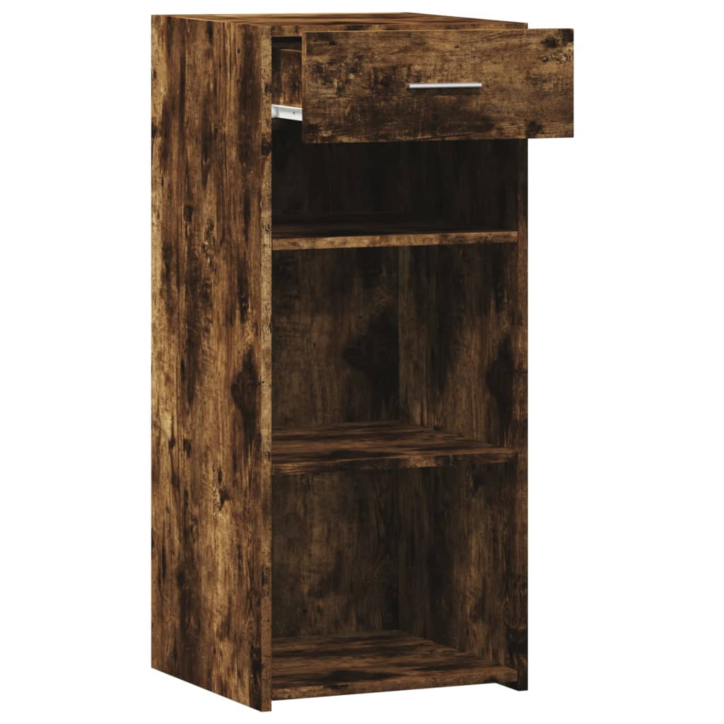 Buffet chêne fumé 40x42,5x93 cm bois d'ingénierie - XIOS