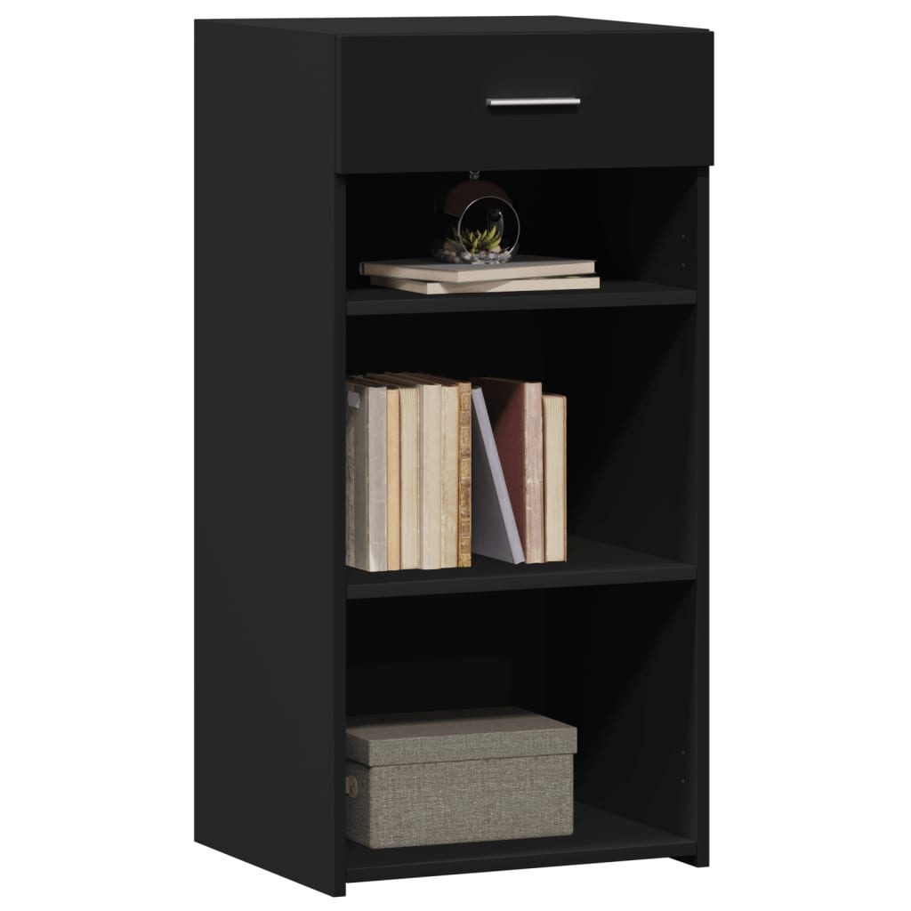 Buffet noir 45x42,5x93 cm bois d'ingénierie - XIOS