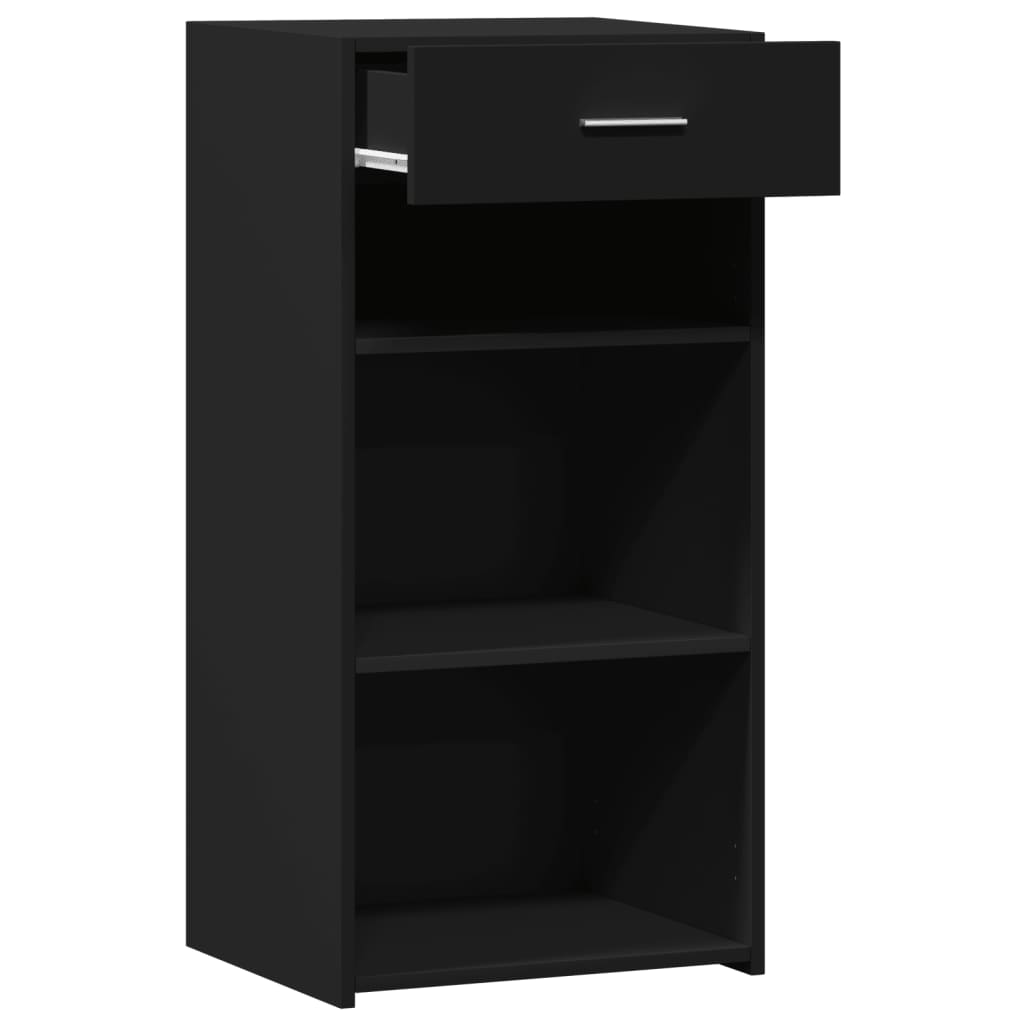 Buffet noir 45x42,5x93 cm bois d'ingénierie - XIOS