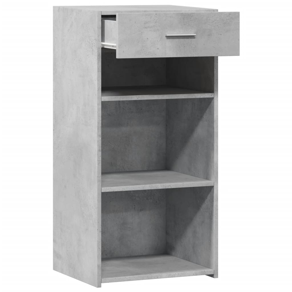Buffet gris béton 45x42,5x93 cm bois d'ingénierie - XIOS