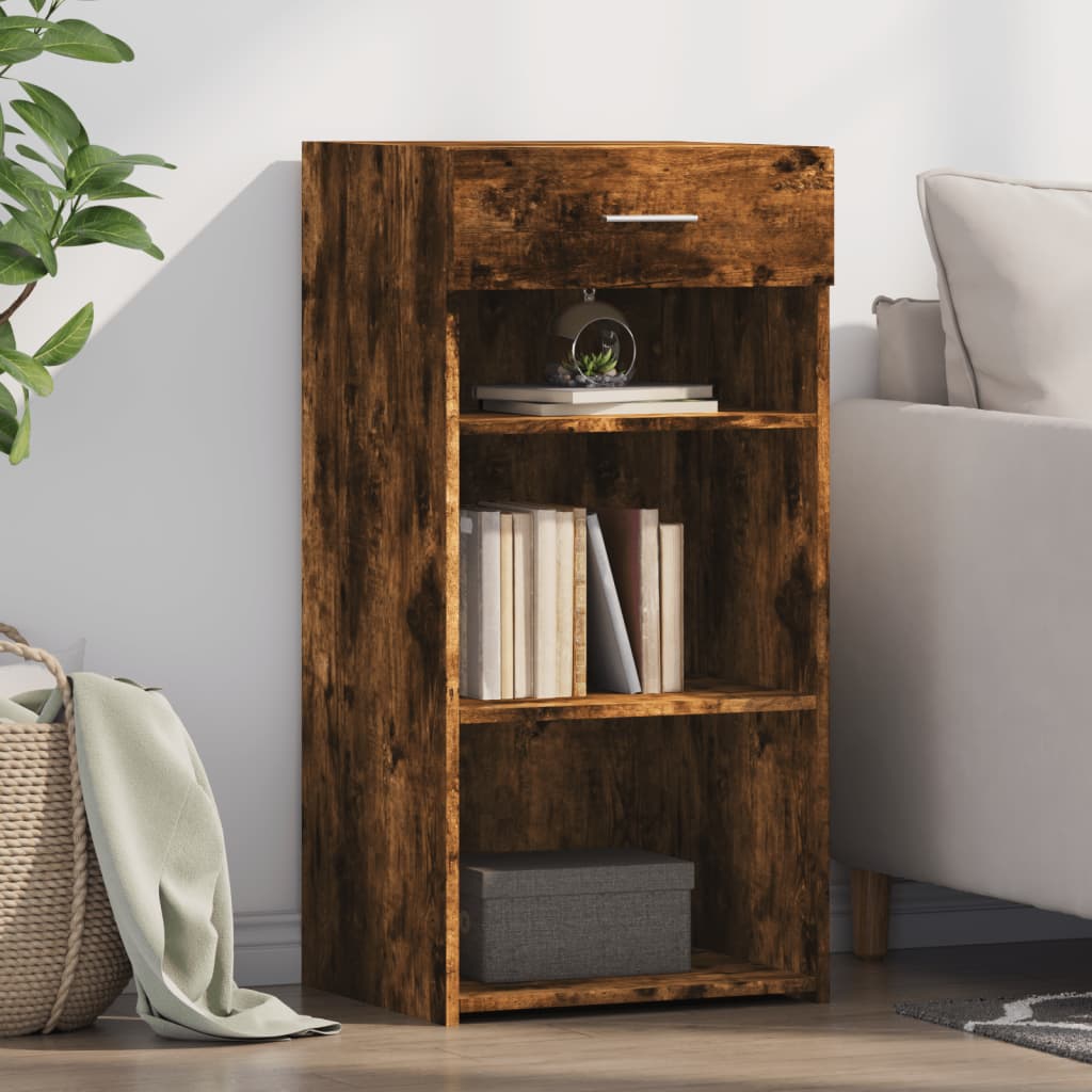 Buffet chêne fumé 45x42,5x93 cm bois d'ingénierie - XIOS