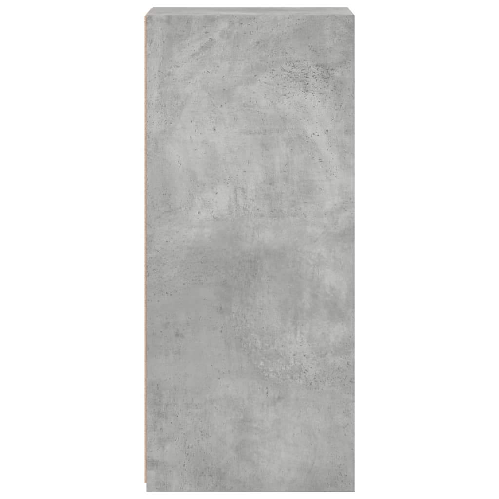 Buffet gris béton 30x41x93 cm bois d'ingénierie - XIOS