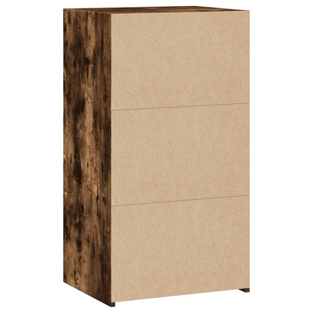 Buffet chêne fumé 50x41x93 cm bois d'ingénierie - XIOS