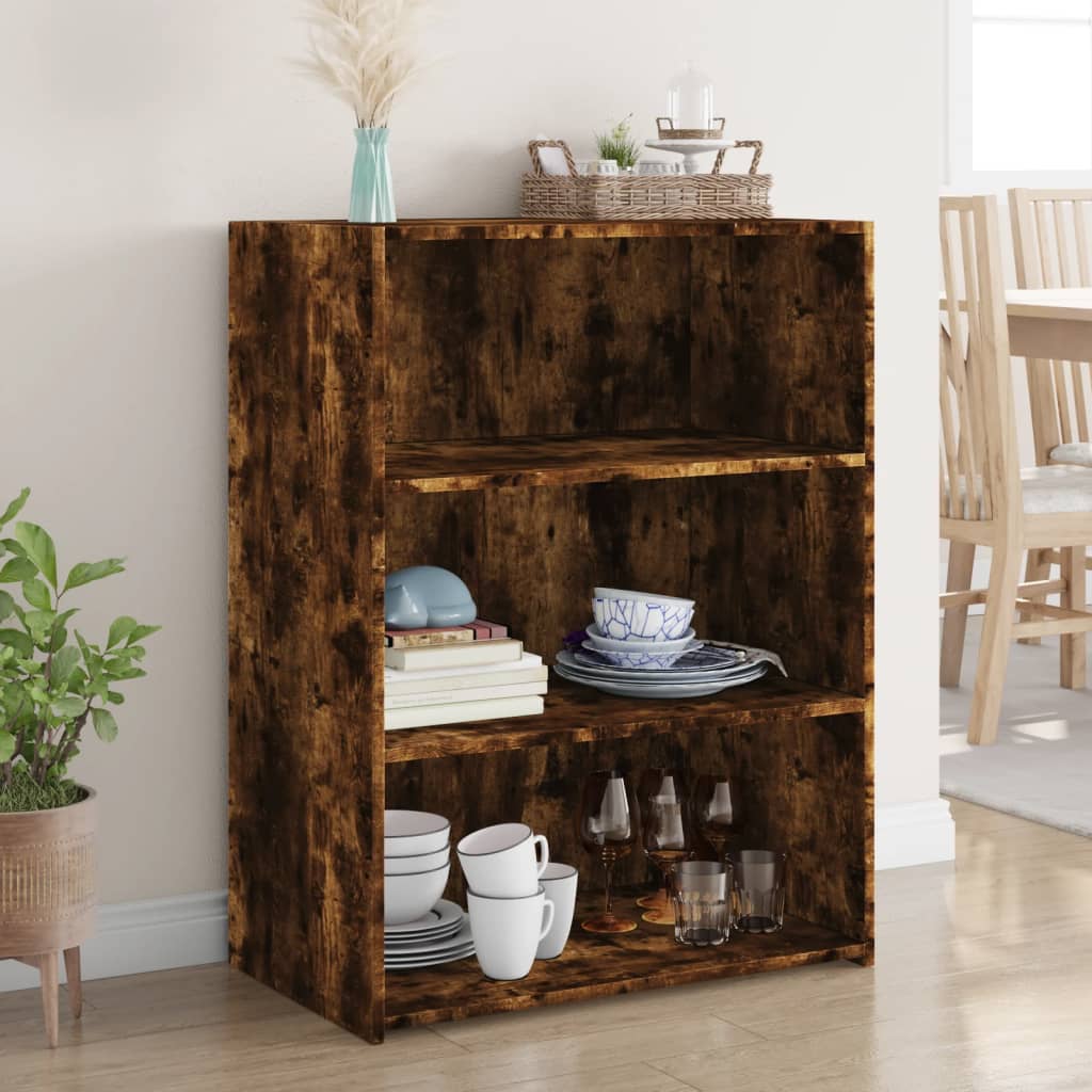 Buffet chêne fumé 70x41x93 cm bois d'ingénierie - XIOS