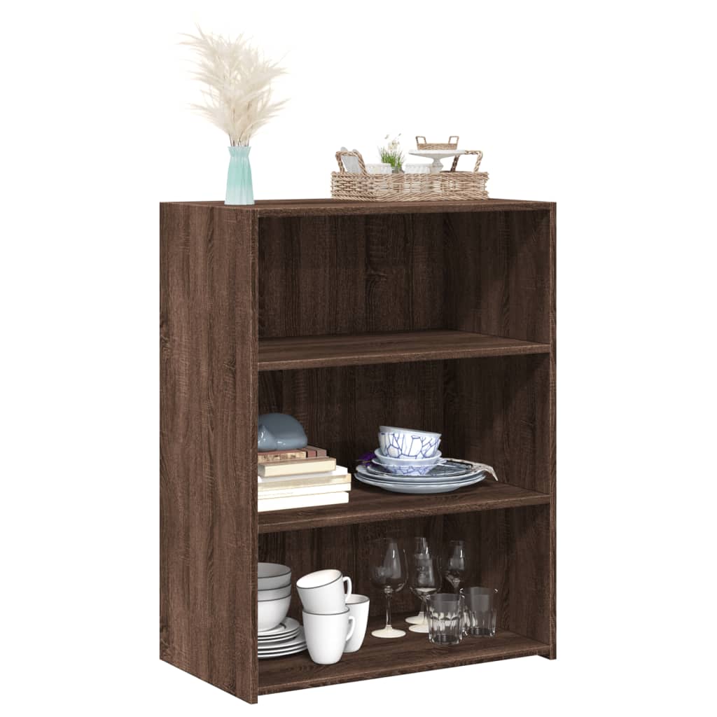 Buffet chêne marron 70x41x93 cm bois d'ingénierie - XIOS
