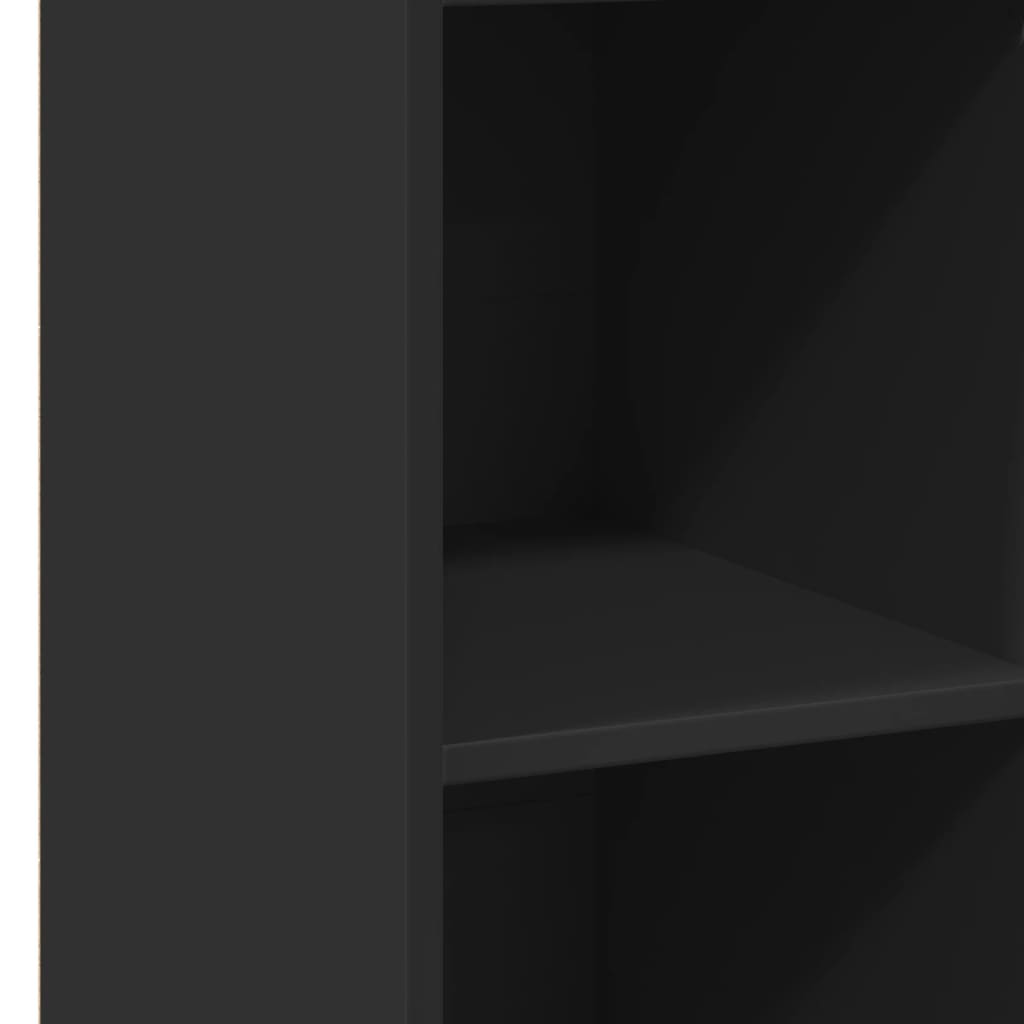 Buffet noir 30x41x124 cm bois d'ingénierie - XIOS