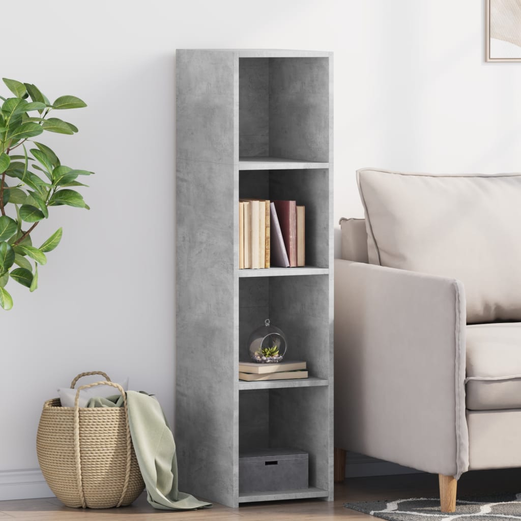 Buffet gris béton 30x41x124 cm bois d'ingénierie - XIOS