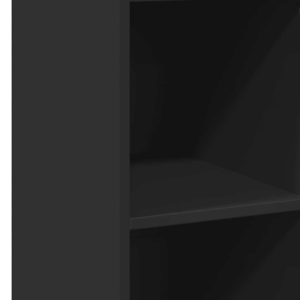 Buffet noir 40x41x124 cm bois d'ingénierie - XIOS