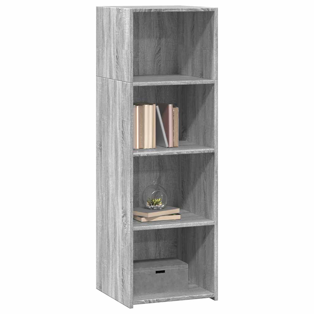 Buffet haut sonoma gris 40x41x124 cm bois d'ingénierie - XIOS