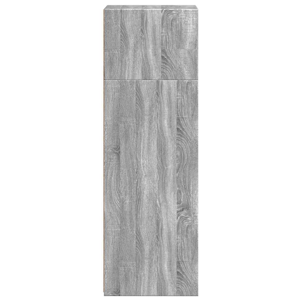 Buffet haut sonoma gris 40x41x124 cm bois d'ingénierie - XIOS