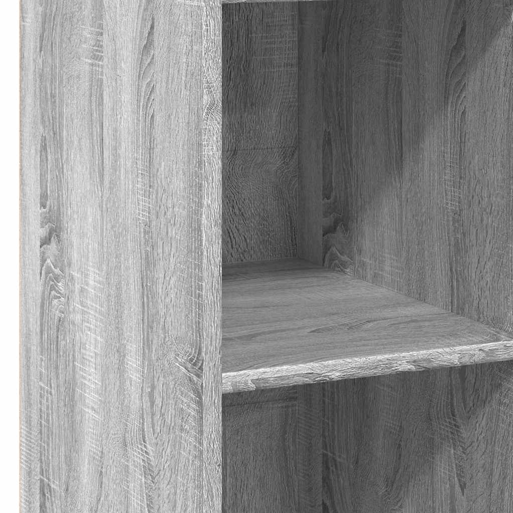Buffet haut sonoma gris 40x41x124 cm bois d'ingénierie - XIOS