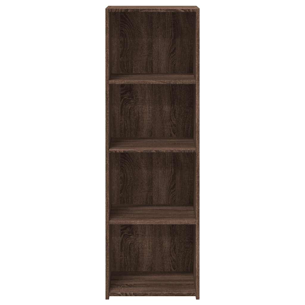 Buffet haut chêne marron 40x41x124 cm bois d'ingénierie - XIOS