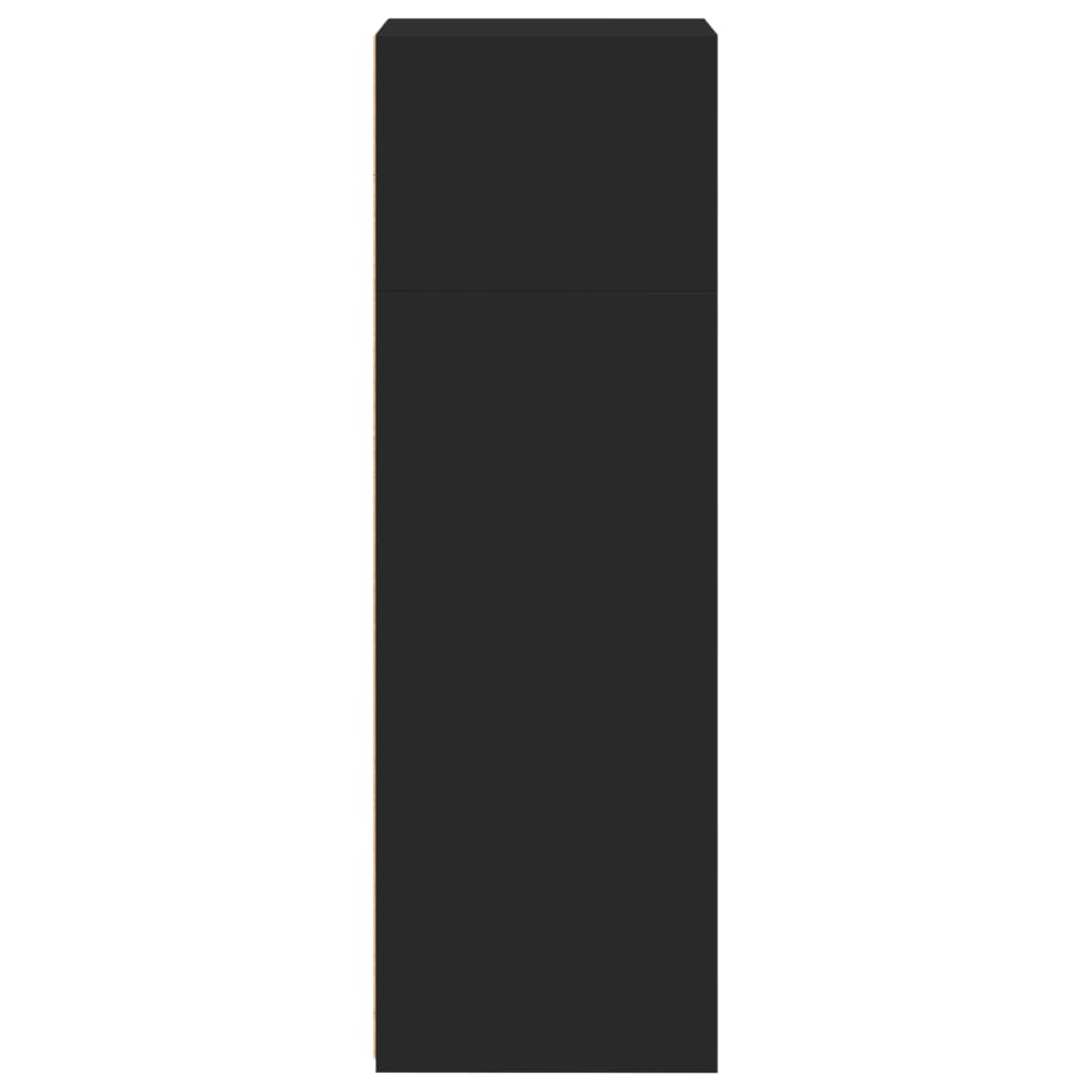 Buffet haut noir 45x41x124 cm bois d'ingénierie - XIOS