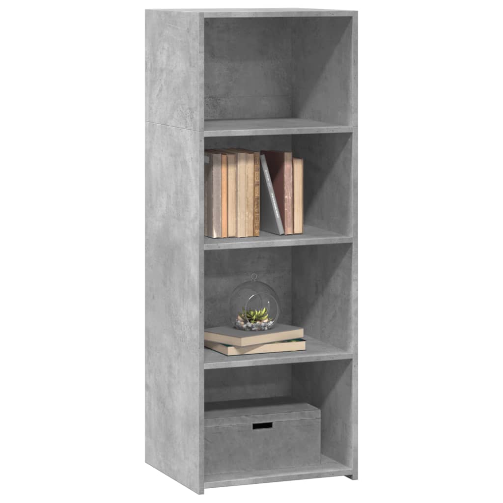 Buffet haut gris béton 45x41x124 cm bois d'ingénierie - XIOS