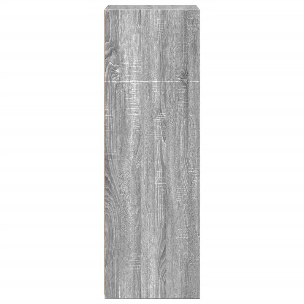 Buffet haut sonoma gris 45x41x124 cm bois d'ingénierie - XIOS