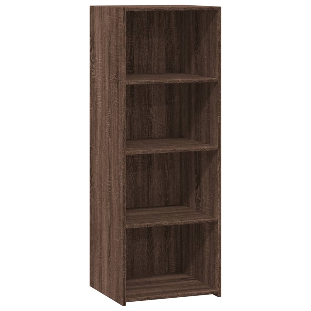 Buffet haut chêne marron 45x41x124 cm bois d'ingénierie - XIOS