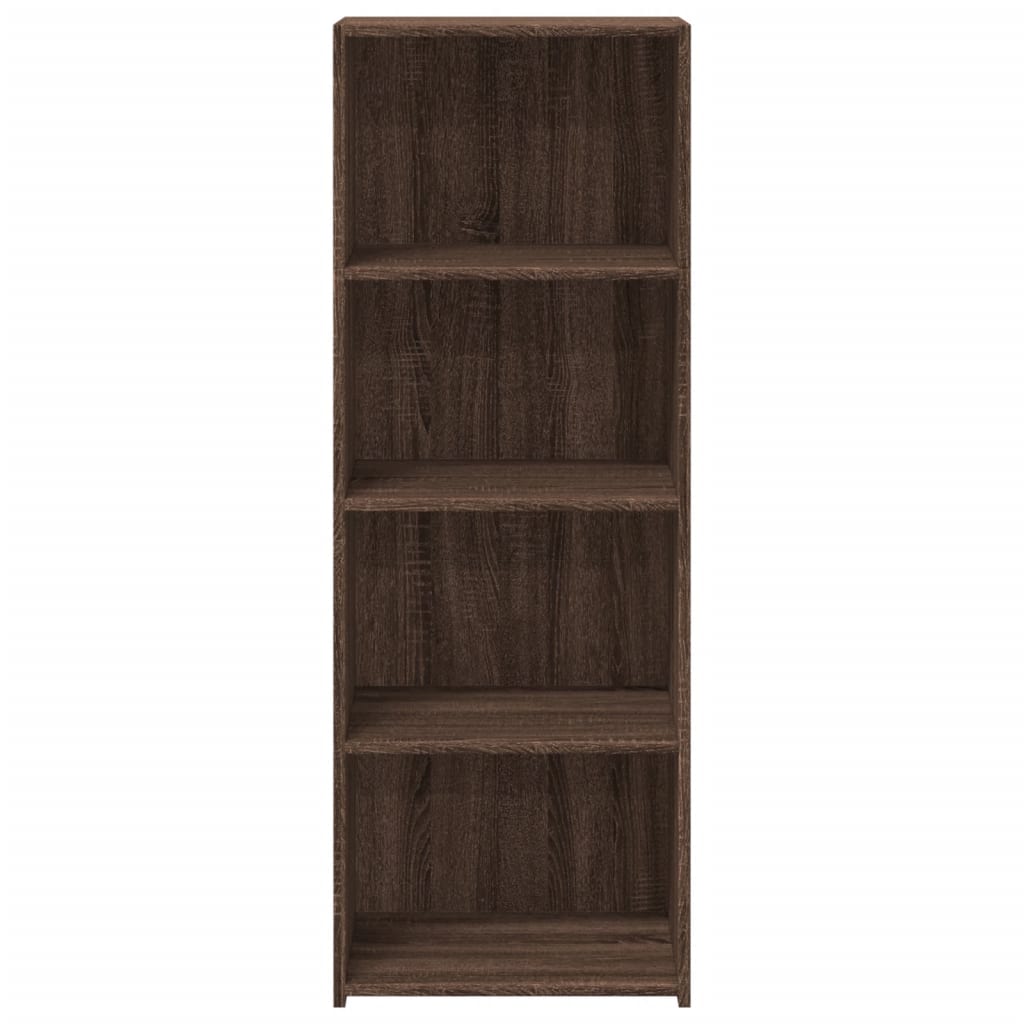 Buffet haut chêne marron 45x41x124 cm bois d'ingénierie - XIOS