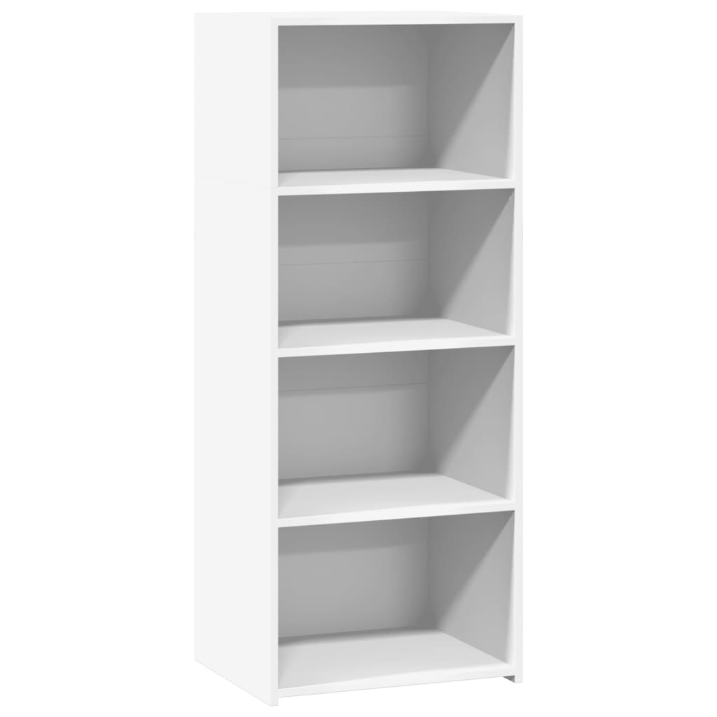 Buffet haut blanc 50x41x124 cm bois d'ingénierie