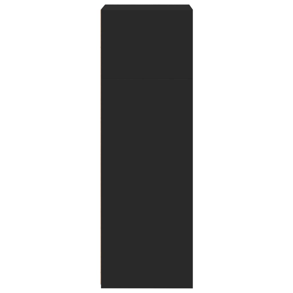 Buffet haut noir 50x41x124 cm bois d'ingénierie - XIOS