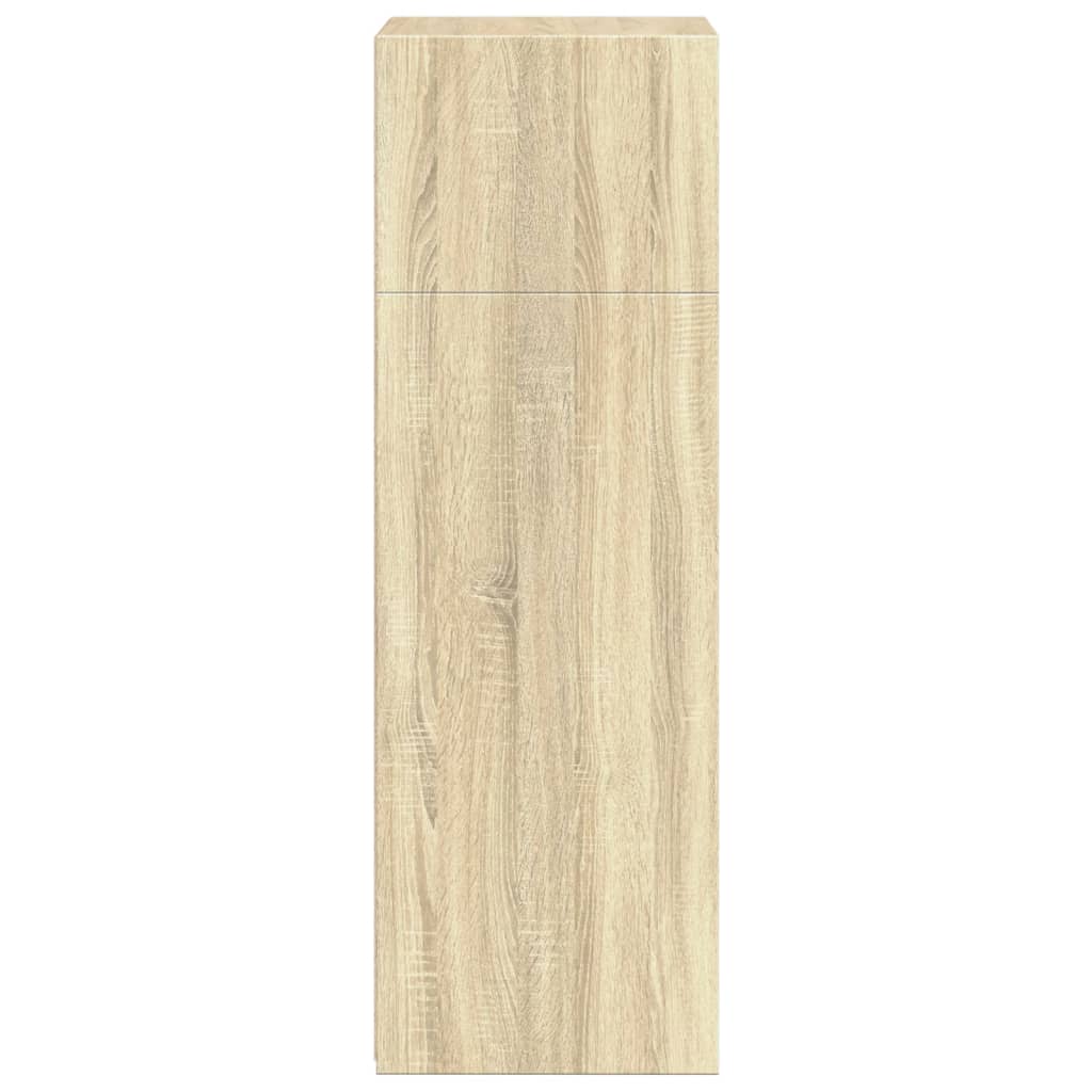 Buffet haut chêne sonoma 50x41x124 cm bois d'ingénierie - XIOS