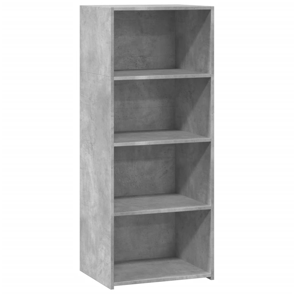 Buffet haut gris béton 50x41x124 cm bois d'ingénierie - XIOS
