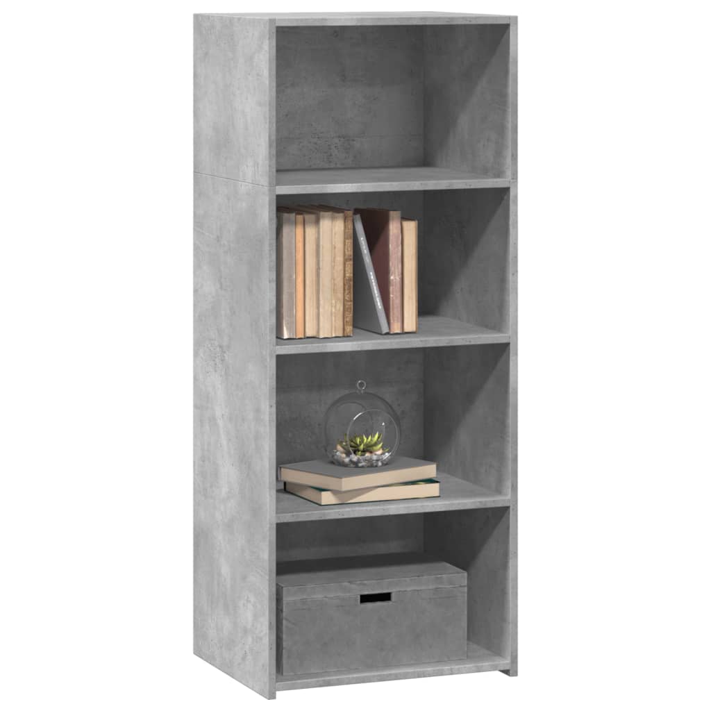Buffet haut gris béton 50x41x124 cm bois d'ingénierie - XIOS