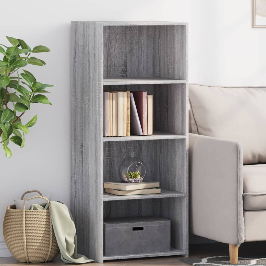 Buffet haut sonoma gris 50x41x124 cm bois d'ingénierie - XIOS