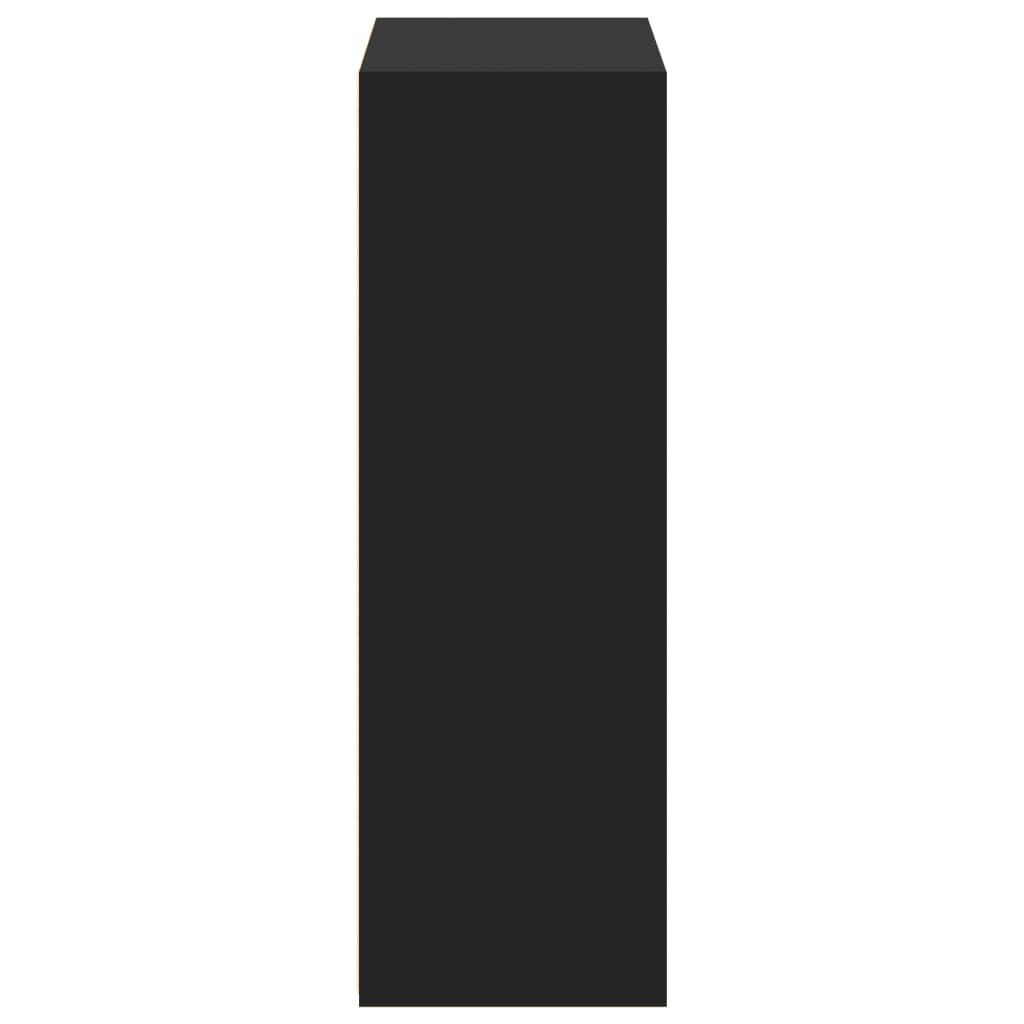 Buffet haut noir 70x41x124 cm bois d'ingénierie - XIOS