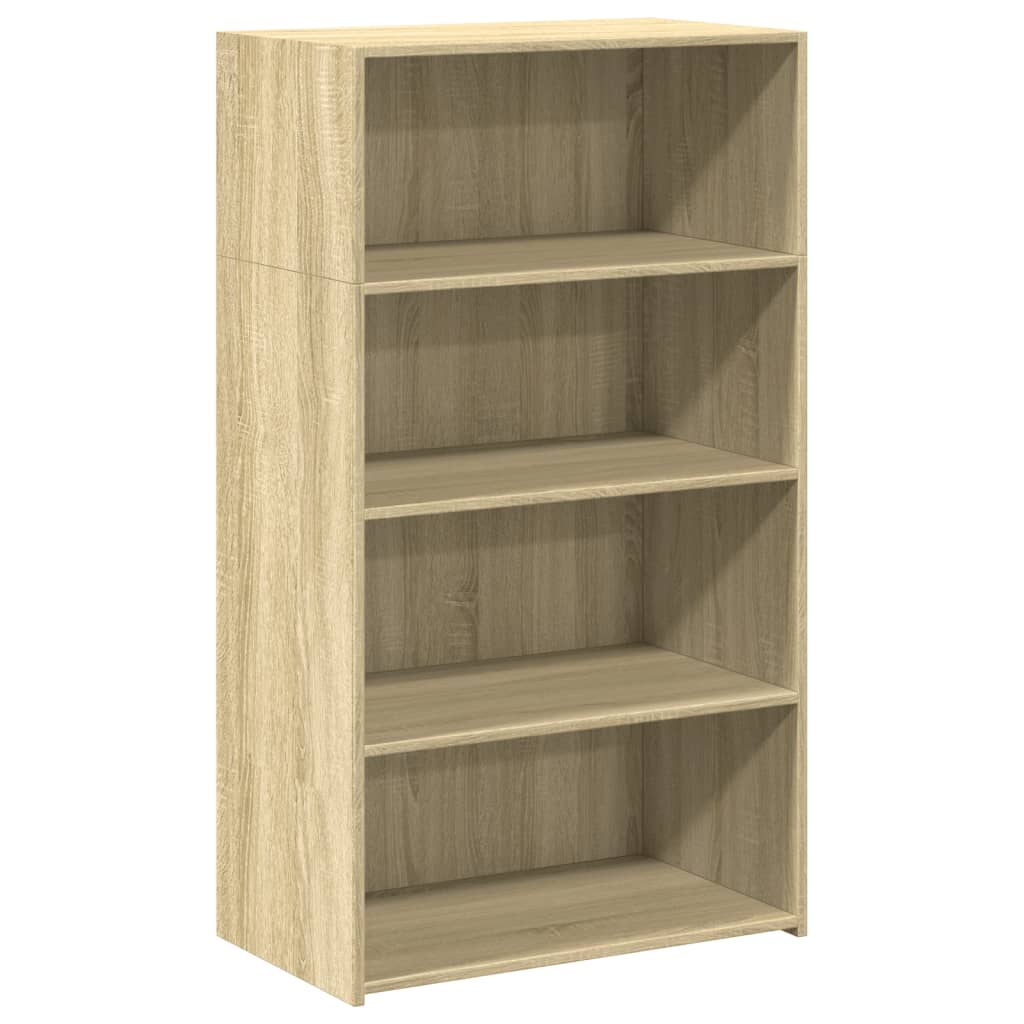 Buffet haut chêne sonoma 70x41x124 cm bois d'ingénierie - XIOS