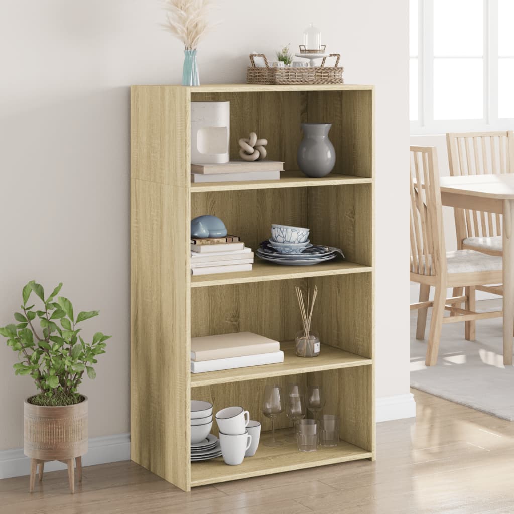 Buffet haut chêne sonoma 70x41x124 cm bois d'ingénierie - XIOS