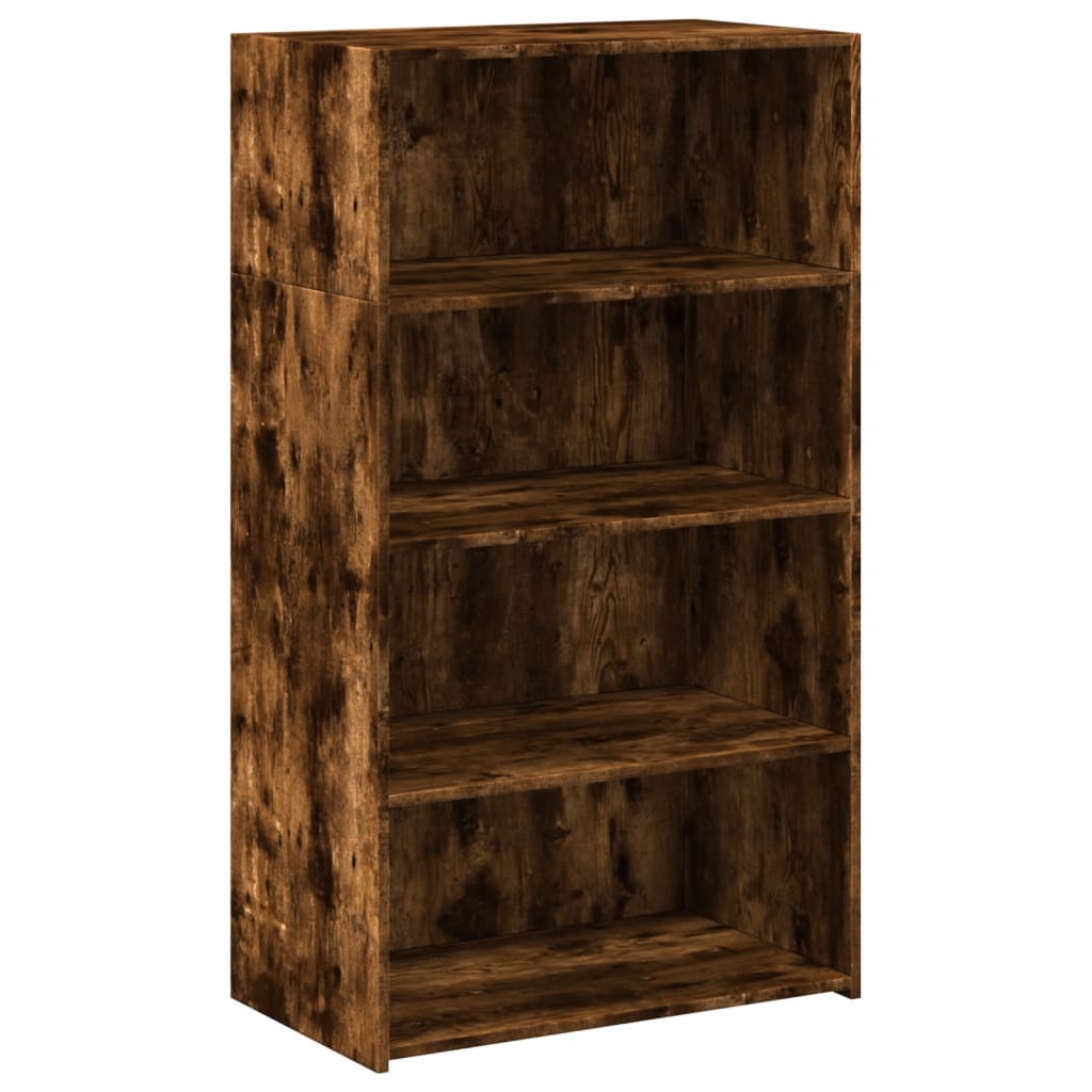 Buffet haut chêne fumé 70x41x124 cm bois d'ingénierie - XIOS