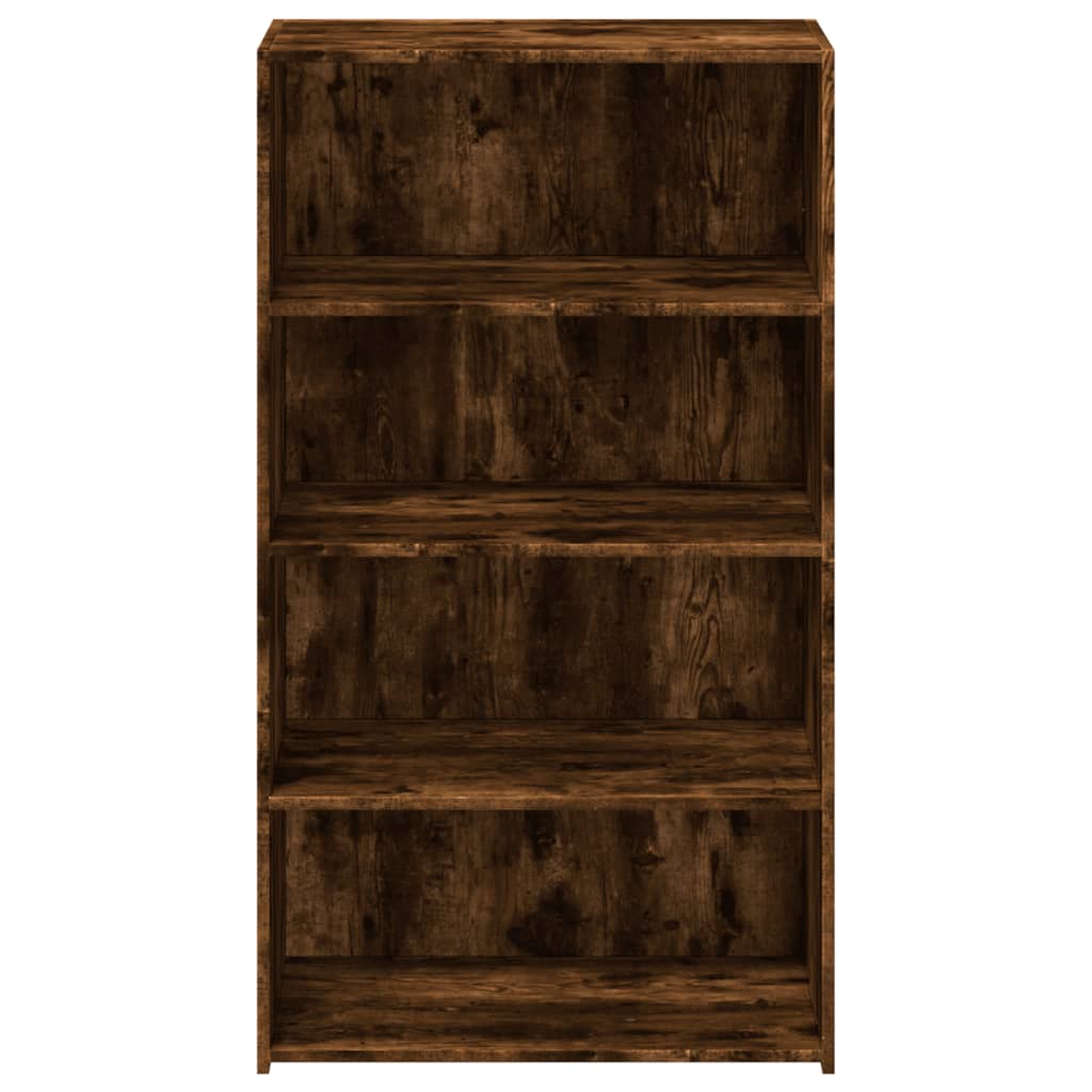 Buffet haut chêne fumé 70x41x124 cm bois d'ingénierie - XIOS