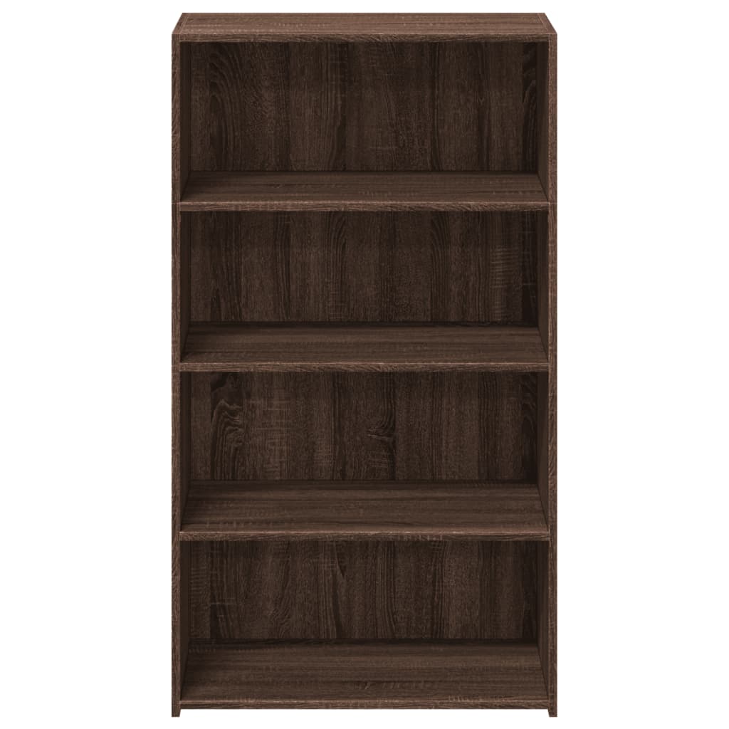 Buffet haut chêne marron 70x41x124 cm bois d'ingénierie - XIOS