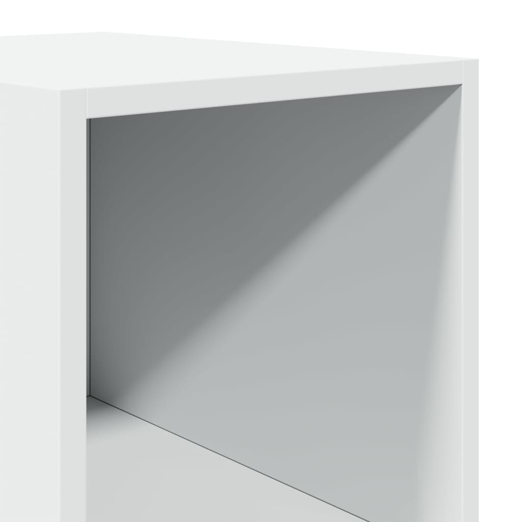 Buffet haut blanc 30x41x185 cm bois d'ingénierie - XIOS