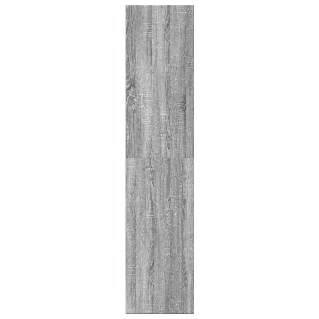 Buffet haut sonoma gris 30x41x185 cm bois d'ingénierie - XIOS