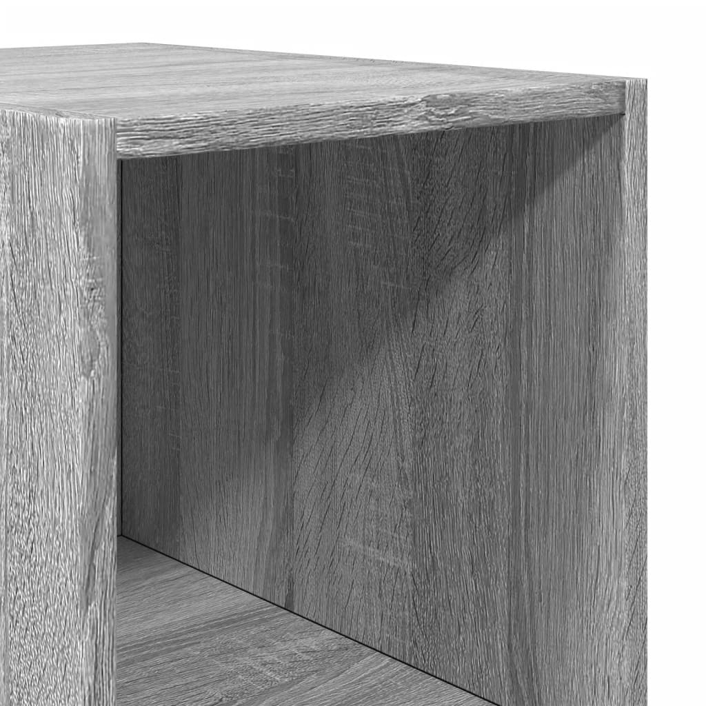 Buffet haut sonoma gris 30x41x185 cm bois d'ingénierie - XIOS