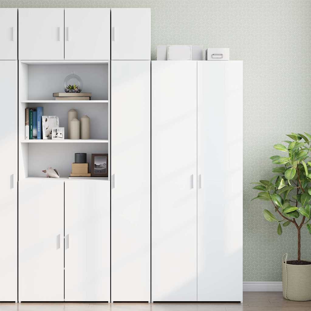 Armoire de rangement mince blanc 30x42,5x225 cm - XIOS
