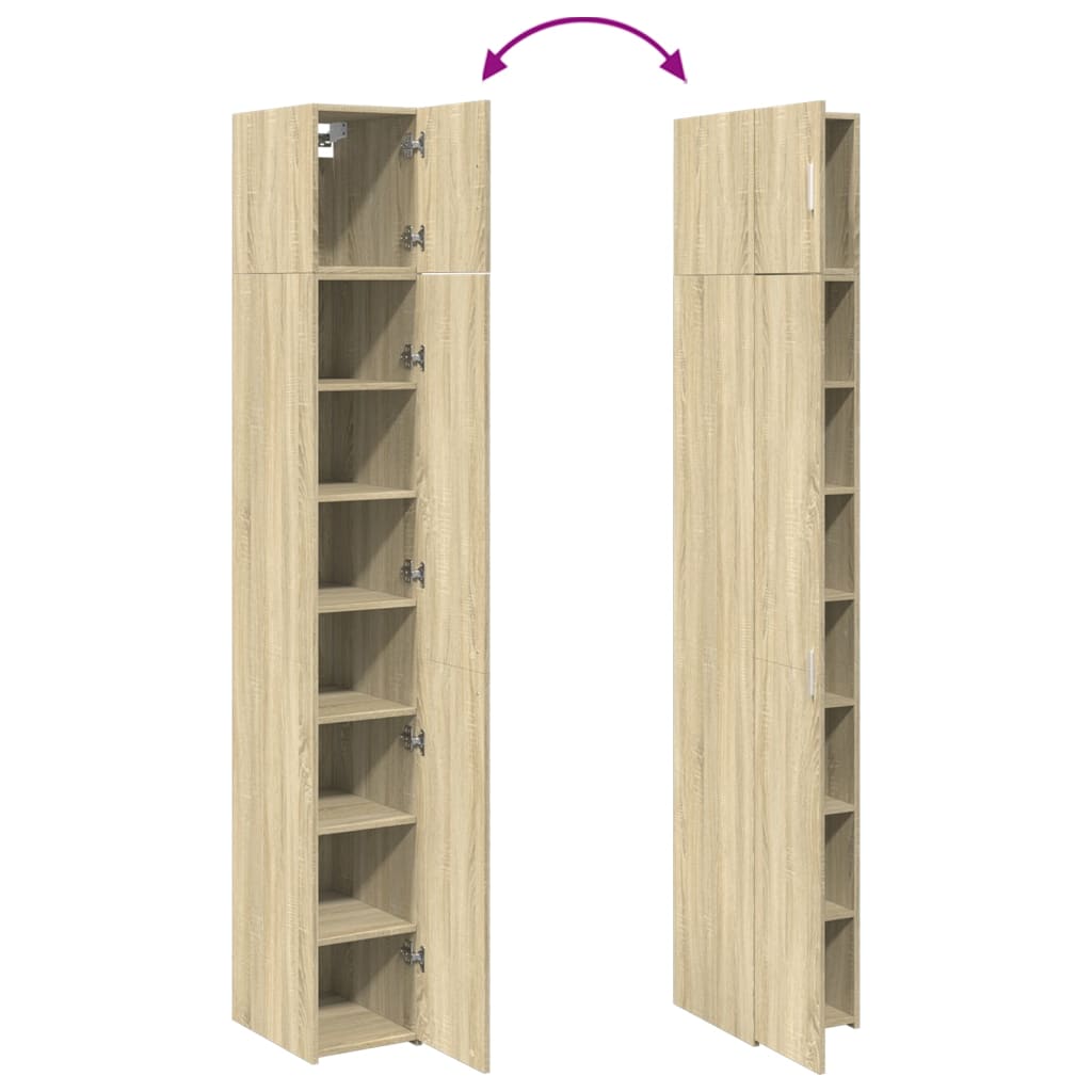 Armoire de rangement mince chêne sonoma 30x42,5x225 cm - XIOS