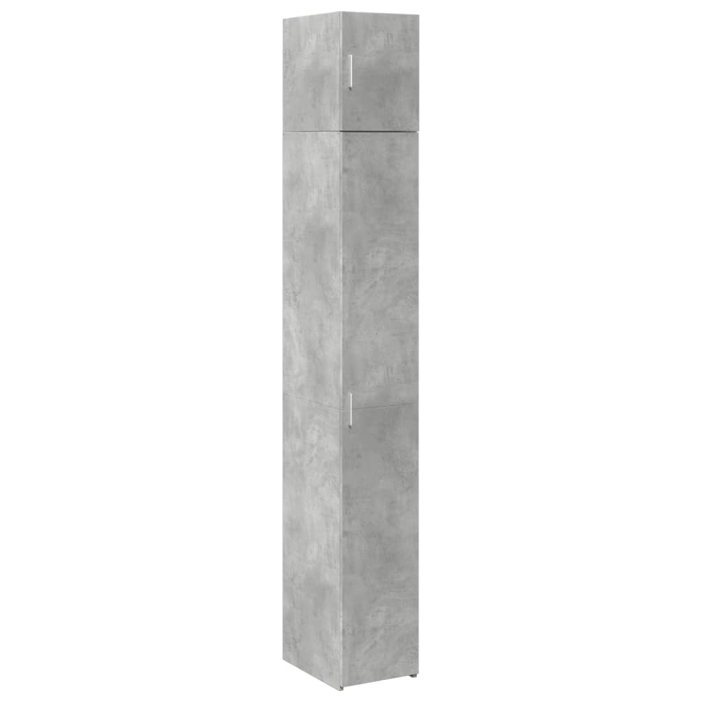 Armoire de rangement mince gris béton 30x42,5x225 cm - XIOS