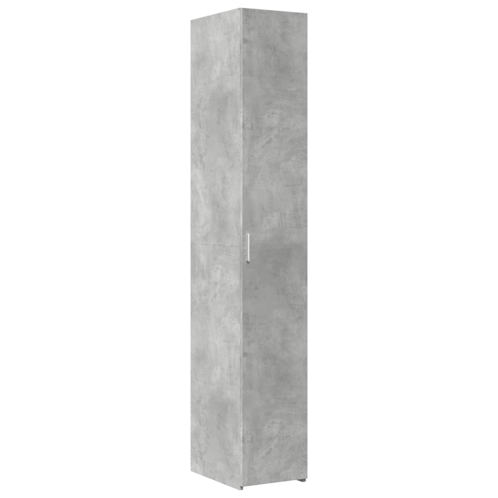 Armoire de rangement mince gris béton 30x42,5x225 cm - XIOS