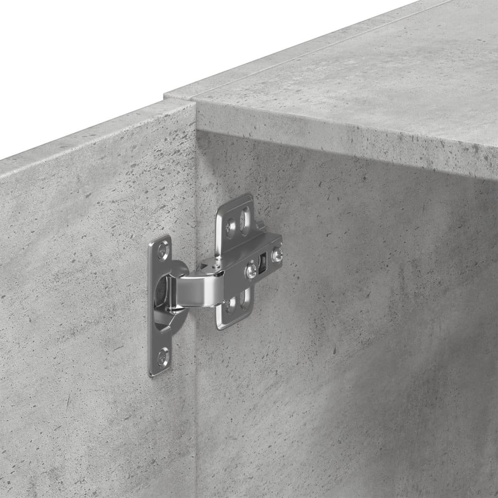 Armoire de rangement mince gris béton 30x42,5x225 cm - XIOS